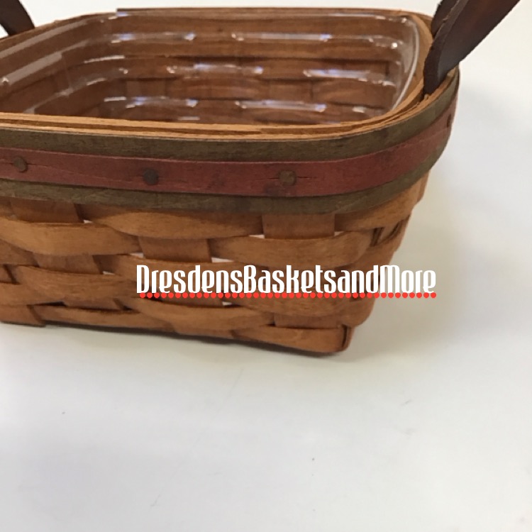 Longaberger 1991 Father's Day Spare Change Basket w/ Protector*