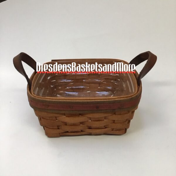 Longaberger 1991 Father's Day Spare Change Basket w/ Protector*