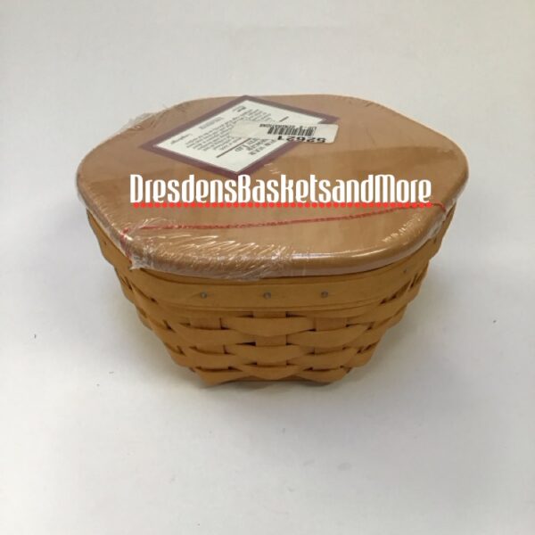 Longaberger 2000 8” Generations Basket w/ Protector & Lid*