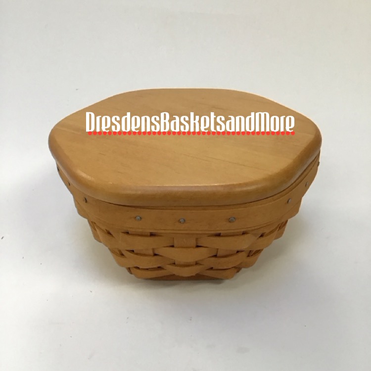 Longaberger 1997 7” Generations Basket w/ Protector & Lid*