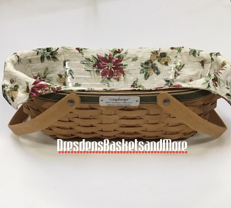 Longaberger 2006 Christmas Nature's Garland Basket Combo