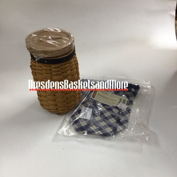 Longaberger 2003 Blue Ribbon Pride Combo w/ Bank Lid