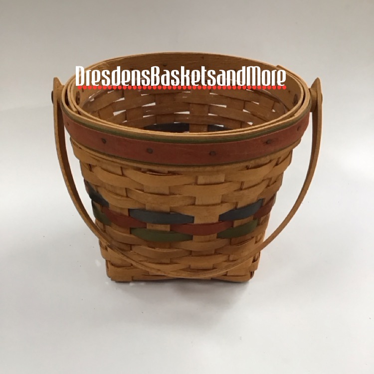 Longaberger 1996 Maple Leaf Basket w/ Protector