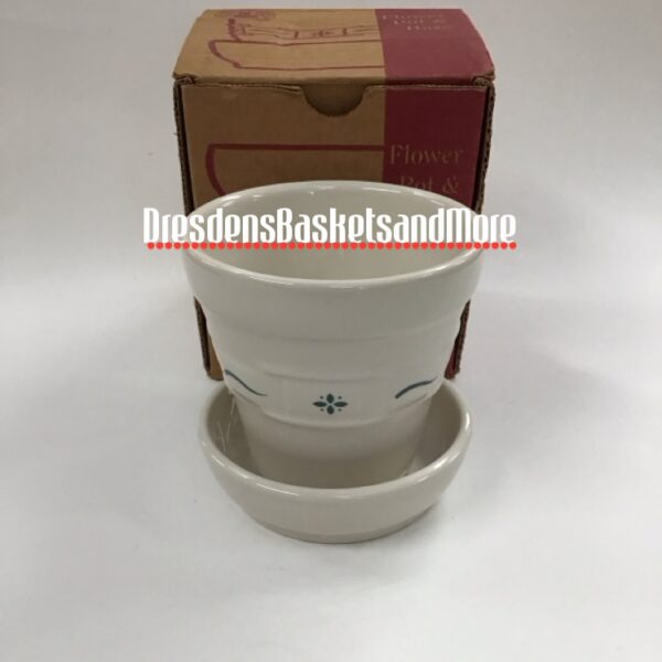 Longaberger Heritage Green Medium Flower Pot
