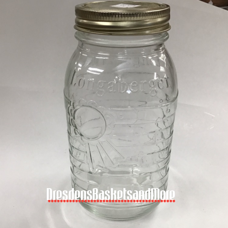 Blue Ribbon Longaberger Canning Jars 1 Quart (Set of 6) NIB