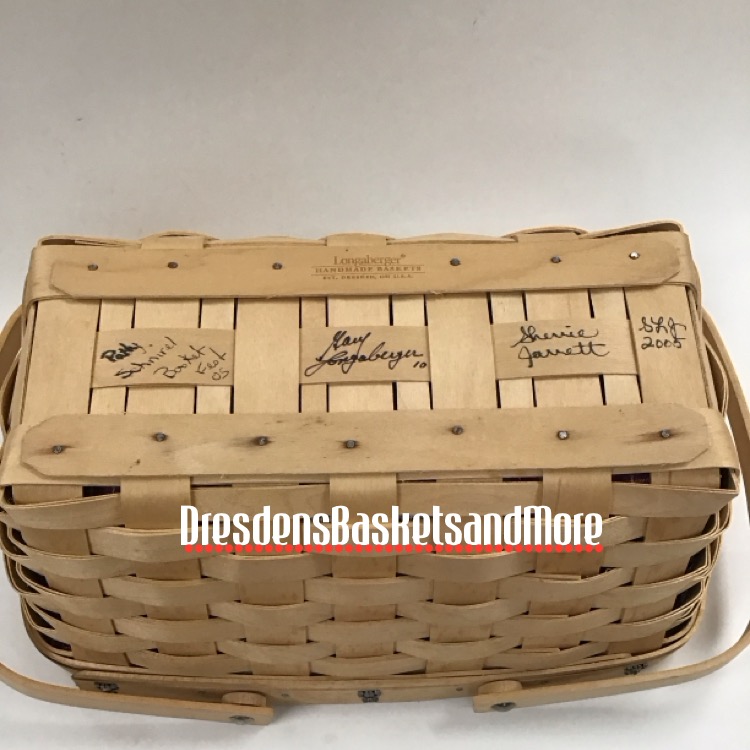 Boyd's Fest Longaberger Basket Fest MAB 2005 Combo w/ Lid Signed*