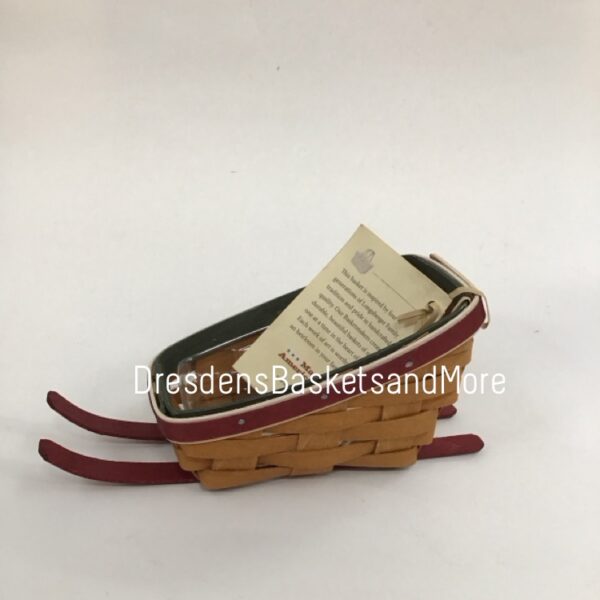 Longaberger 2014 Holiday Helper Sleigh w/ Protector