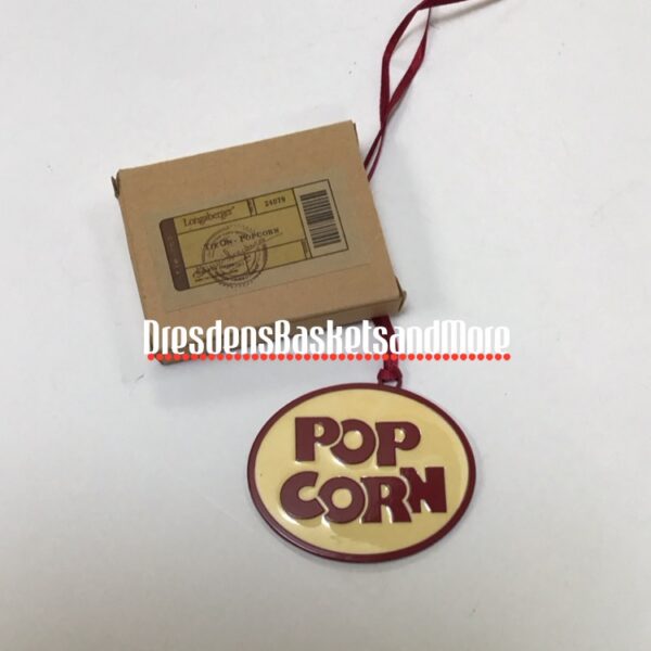 Longaberger Popcorn Tie On NIB